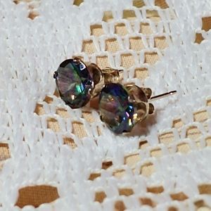 Sterling Silver Mystic Topaz Earrings